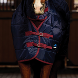 Weatherbeeta Comfitec 210D Channel Quilt 360G Combo Neck Stable #colour_navy-burgundy