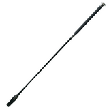 GS Equestrian Metalic Riding Crop #colour_burgundy-black-silver