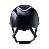 Charles Owen Kylo Crystal Gloss with MIPS Riding Hat #colour_navy-gloss-silver