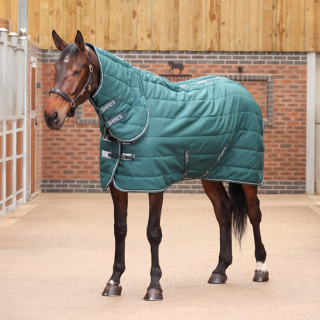 Shires Tempest Original 200 Stable Rug & Neck Set #colour_emerald