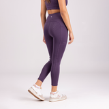 Shires Aubrion Ladies Shield Winter Riding Tights #colour_purple