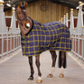 Shires Tempest Plus Lite Stable Rug #colour_navy-check