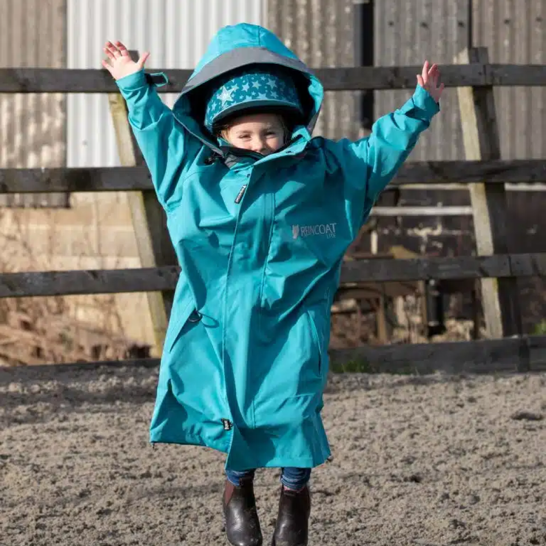 Equicoat Childs Reincoat Lite #colour_teal