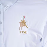 Equestro Men's Competition Polo Shirt Equestro X Fise #colour_white