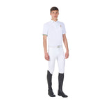 Equestro Men's Competition Polo Shirt Equestro X Fise #colour_white