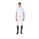 Equestro Men's Competition Polo Shirt Equestro X Fise #colour_white