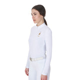 Equestro Women's Long-Sleeved Competition Polo Shirt Equestro X Fise