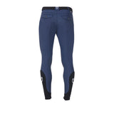 Equestro Men's Knee Grip Breeches Equestro X Fise #colour_blue