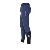 Equestro Men's Knee Grip Breeches Equestro X Fise #colour_blue