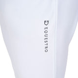 Equestro Men's Knee Grip Breeches Equestro X Fise #colour_white