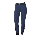 Equestro Women's Knee Grip Breeches Equestro X Fise #colour_blue