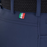 Equestro Women's Knee Grip Breeches Equestro X Fise #colour_blue