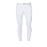Equestro Men's Full Grip Breeches Equestro X Fise #colour_white