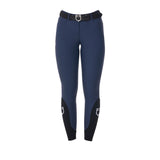 Equestro Women's Full Grip Breeches Equestro X Fise #colour_blue