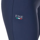 Equestro Women's Full Grip Breeches Equestro X Fise #colour_blue
