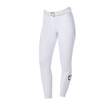 Equestro Women's Full Grip Breeches Equestro X Fise #colour_white