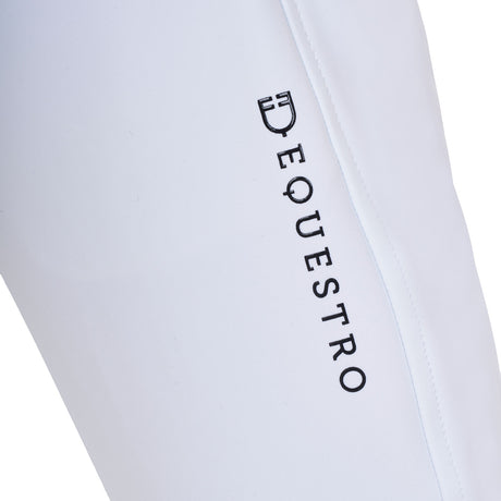 Equestro Kids' Unisex Knee Grip Breeches Equestro X Fise #colour_white