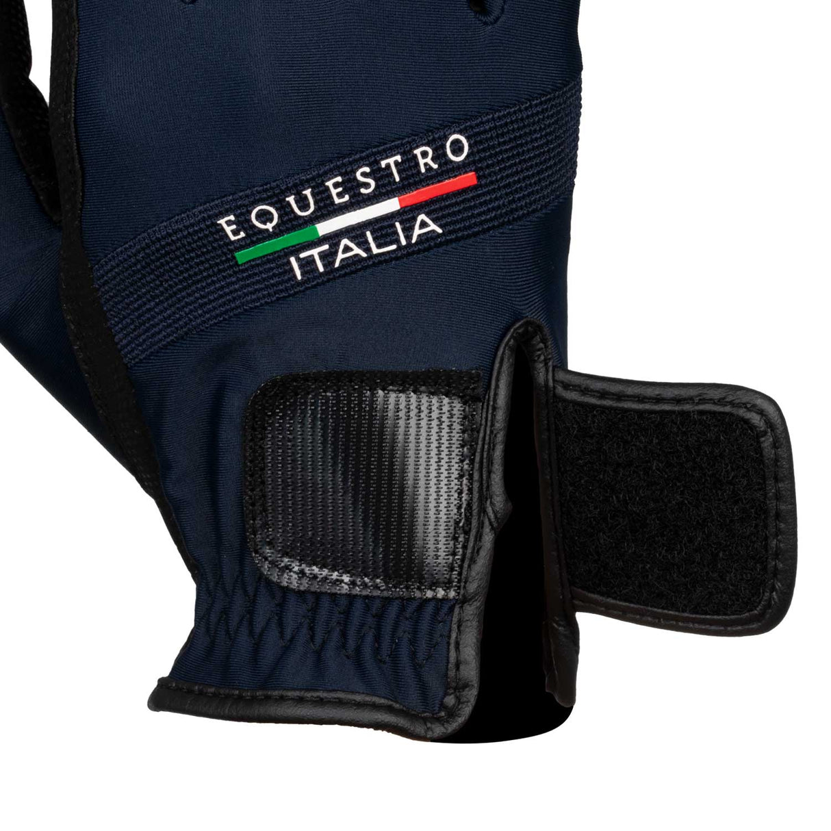 Equestro Gloves In Technical Fabric Equestro X Fise #colour_blue