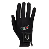 Equestro Gloves In Technical Fabric Equestro X Fise #colour_black