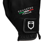 Equestro Gloves In Technical Fabric Equestro X Fise #colour_black