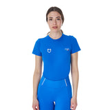 Equestro Women's Slim Fit T-Shirt Equestro X Fise #colour_blue