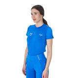 Equestro Women's Slim Fit T-Shirt Equestro X Fise #colour_blue