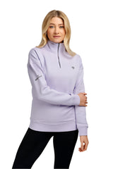 Mochara Half Zip Sweatshirt 
#colour_lilac