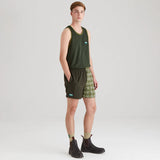 Ridgeline Unisex Backslider Shorts #colour_deep-forest-print