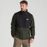 Ridgeline Mens Hybrid Jacket #colour_deep-forest-black
