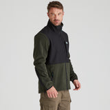 Ridgeline Mens Hybrid Jacket #colour_deep-forest-black