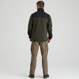 Ridgeline Mens Hybrid Jacket #colour_deep-forest-black