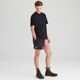 Ridgeline Hose Down Shorts #colour_black-dusky-pink