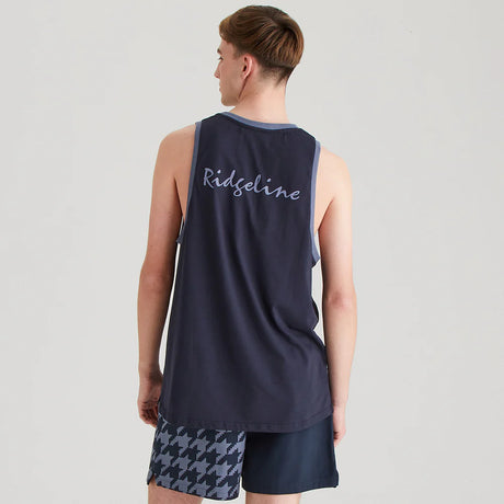 Ridgeline Mens Signature Singlet #colour_navy