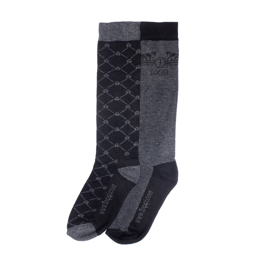 Toggi Nassington 2 Pack Socks #colour_black-grey