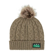 Ridgeline Nordic Fleck Bobble Hat #colour_teak