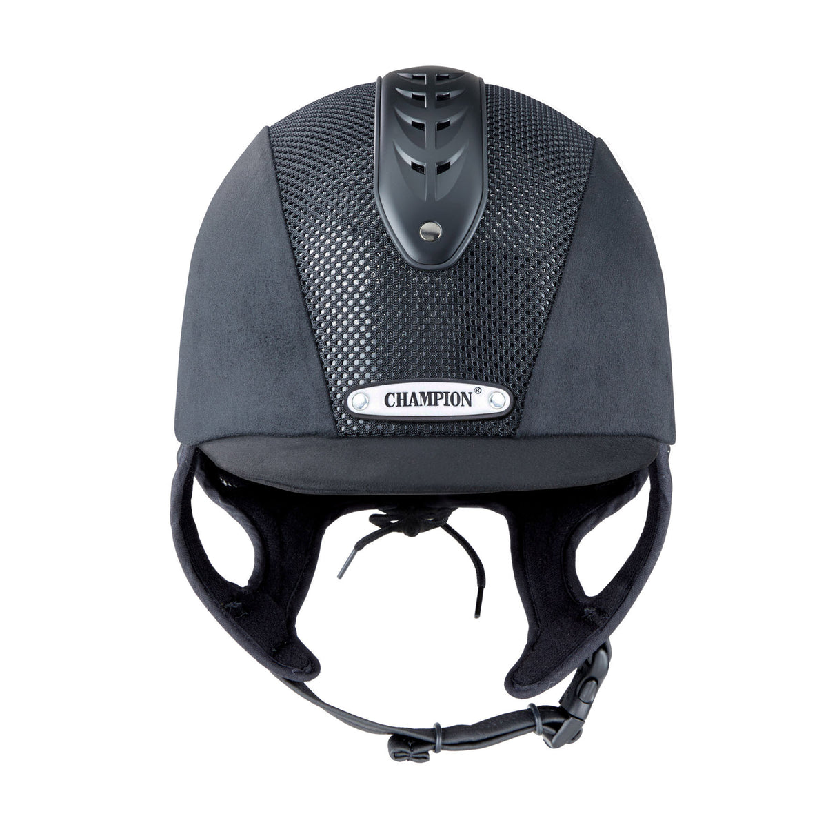 Champion Junior X-Air Nova Peaked Helmet #colour_black-black