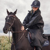 EQUIDRY Women's Thick Fleece Evolution Fixed Hood #colour_black-olive