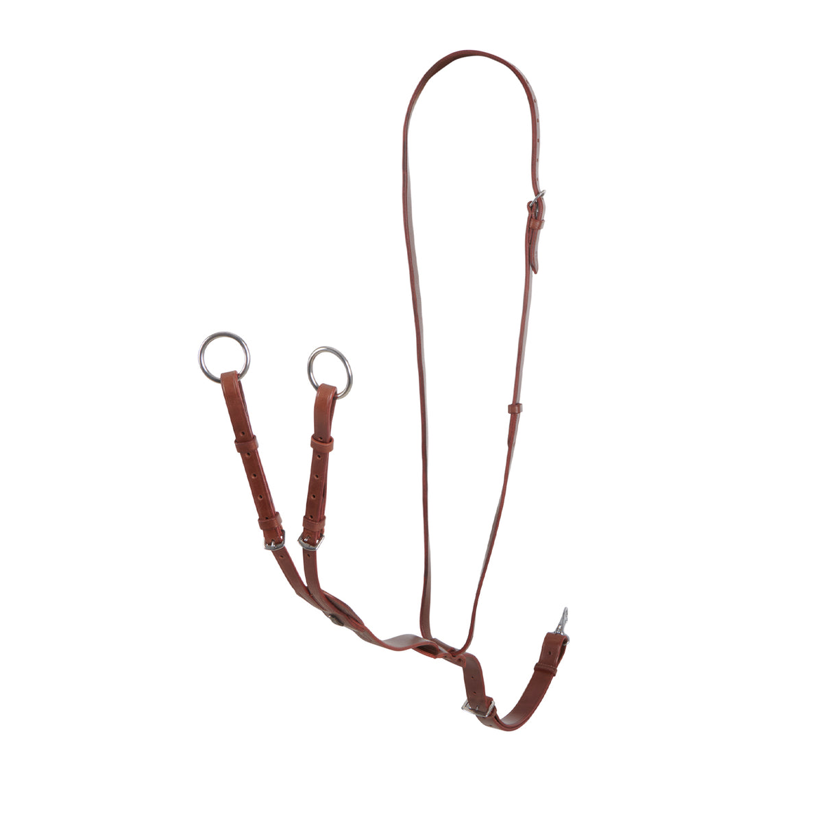 Equestro Durable Leather Collier Martingale