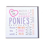 Gubblecote Beautiful Greetings Card #style_pony-craft