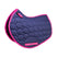 Hy Equestrian DynaMizs Ecliptic Close Contact Saddle Pad #colour_navy-magenta