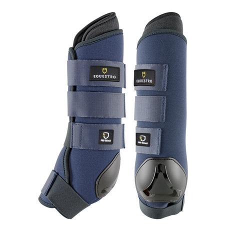 Equestro Stable Boots With Ankle Cap #colour_blue