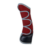 Equestro Travelling Boots Set And Tail Guard #colour_burgundy