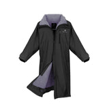 EQUIDRY Women's Thick Fleece Evolution Stowaway Hood #colour_black-lilac