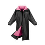EQUIDRY Women's Thick Fleece Evolution Stowaway Hood #colour_black-peacock-pink