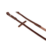 Equestro Reins In Leather And Smooth Rubber