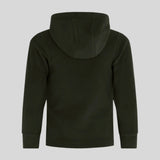 Ridgeline Kids Ballistic Long Sleeved Fleece Hoodie #colour_deep-forest