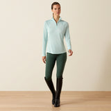 Ariat Women's Sunstopper 3.0 1/4 Zip Baselayer #colour_starlight-blue