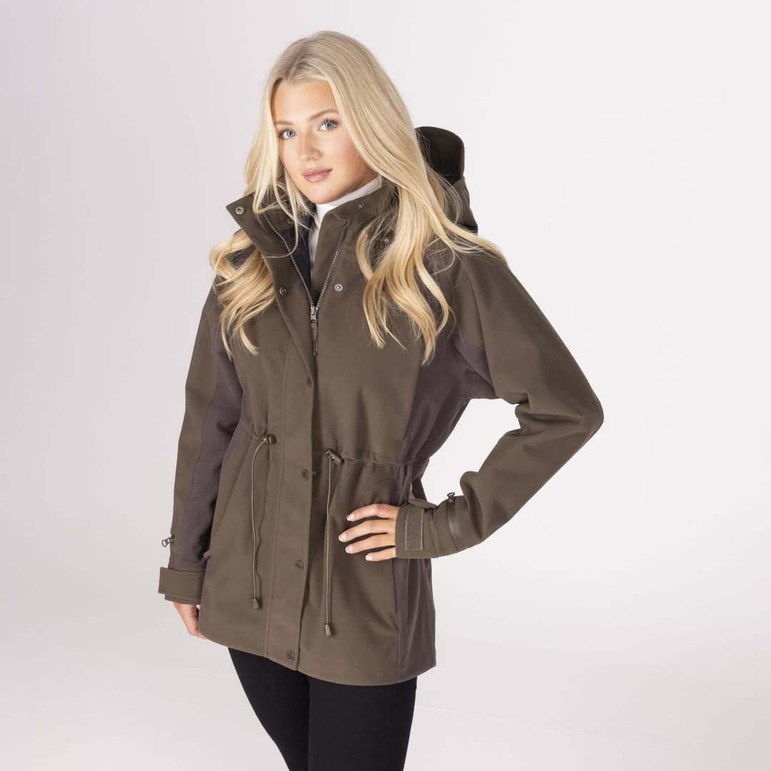 Shires Aubrion Heritage Unisex Full Zip Jacket #colour_dark-olive