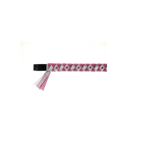 Showquest York Browband Cerise/pale Pink/silver with Crystal