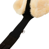 Equestro Jumping Girth With Belly Guard For English Saddle #colour_brown